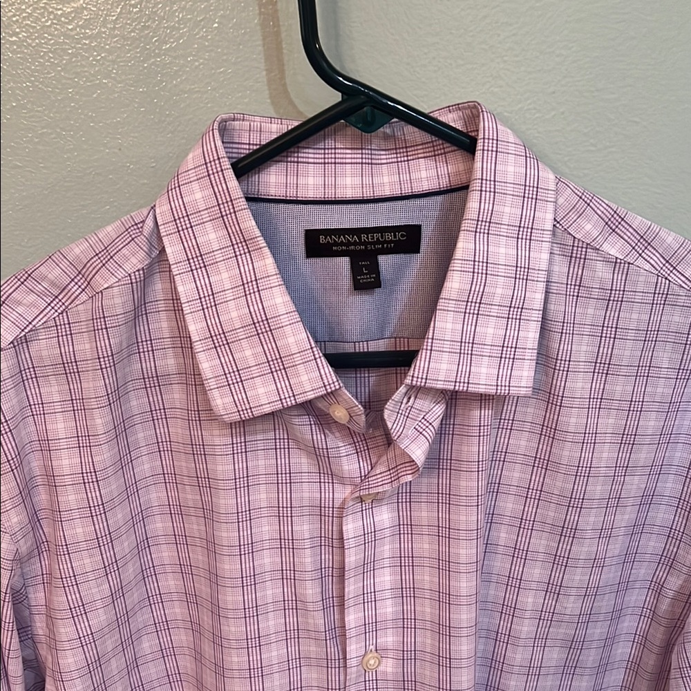 Banana Republic Purple Casual Button Down Shirt